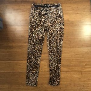 Jagger and Stone “Pammy” lace up cheetah pants